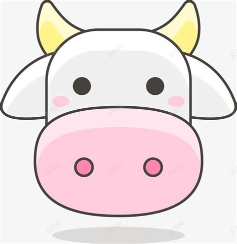 可爱奶牛牛头png图片免费下载-素材7SijWPWPk-新图网