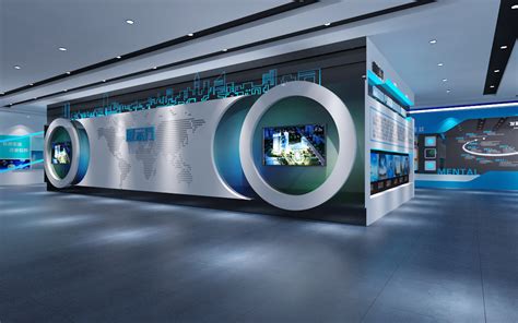 亿昌照明企业展厅设计效果图-企业展厅设计案例-安徽山水精工装