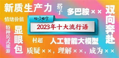 海报|2023年度“十大新词语”发布！甘肃经济日报—甘肃经济网