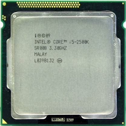 Intel Core i5-2500K 3.3 GHz Upto 3.7 GHz LGA 1155 Socket 4 Cores 4 ...