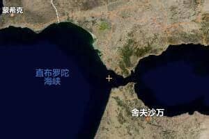直布罗陀地图图片