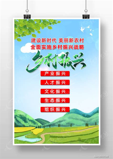 全面推进乡村振兴标语宣传海报图片下载_红动中国