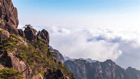 黄山,始信峰风景—高清视频下载、购买_视觉中国视频素材中心