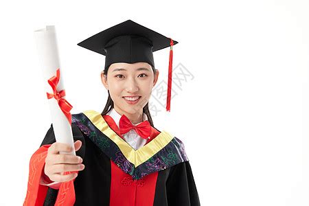 毕业证背景-毕业证摄影图片-女博士毕业生形象图片-摄图网