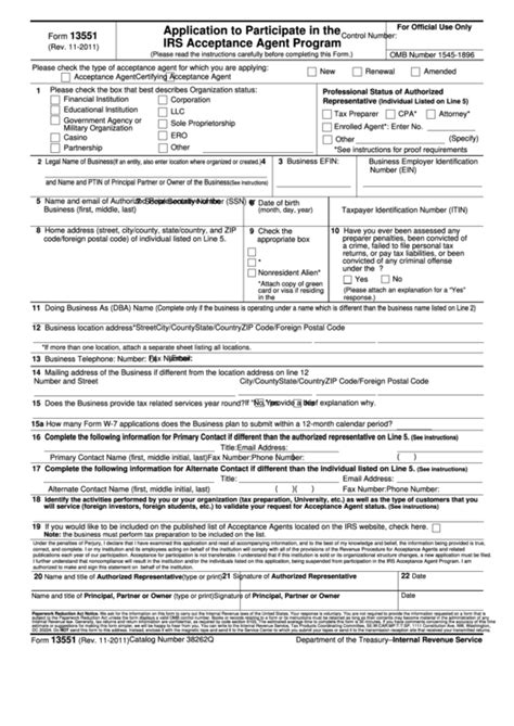 Form 13551 - Fill Out and Sign Printable PDF Template | SignNow