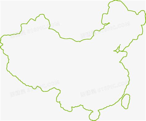 我国地图轮廓(注：南海地区没标出) - 中国地图全图 - 地理教师网