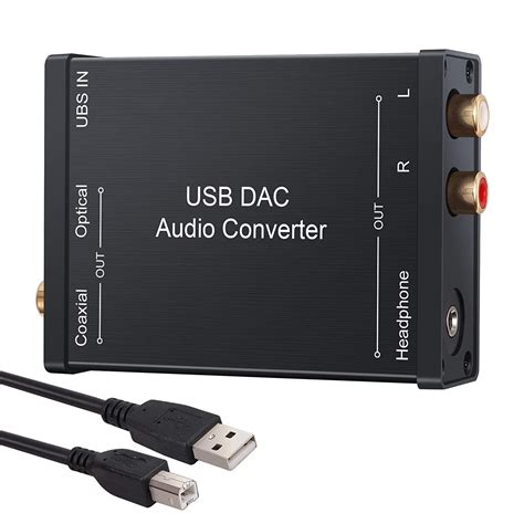 USB to SPDIF Converter Toslink Coaxial DTS AC3 PCM 3.5mm Jack + 1.5m ...