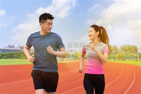 情侣健身跑步图片素材-正版创意图片401721887-摄图网