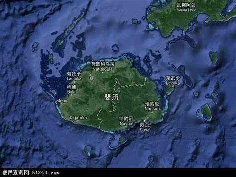 斐济地图上的位置图片