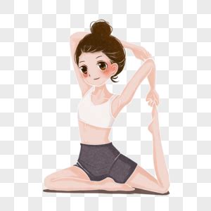 瑜伽女生头像温柔