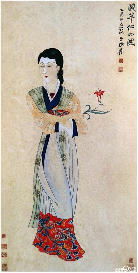 张大千仕女图图片