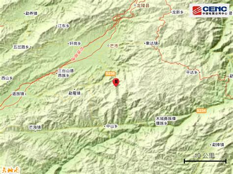云南德宏州芒市发生3.0级地震，震源深度8千米