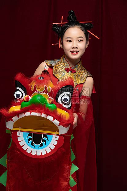 中国风潮流儿童舞狮高清图片下载-正版图片501581723-摄图网
