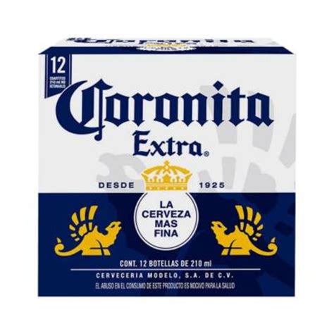 Cerveza clara Coronita extra 12 botellas de 210 ml c/u | Walmart