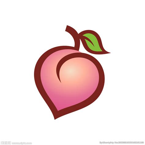 桃子食品标志设计_蛙客网viwik.com