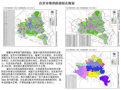 自贡市排洪防涝综合规划