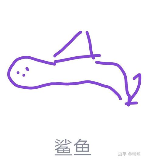 QQ上的鲨鱼的简笔画怎么画? - 知乎