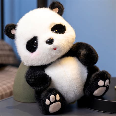 爆款毛绒玩具可爱公仔熊猫抱竹玩偶儿童旅游纪念品毛绒玩偶小礼品-阿里巴巴