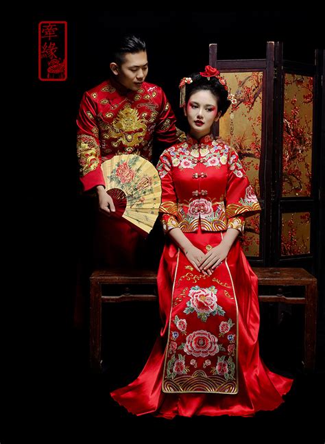 中式复古结婚唐装新郎长袍马褂地主服装男士阿哥结婚敬酒伴郎礼服-阿里巴巴