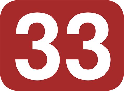 Download Number, 33, Rounded. Royalty-Free Vector Graphic - Pixabay