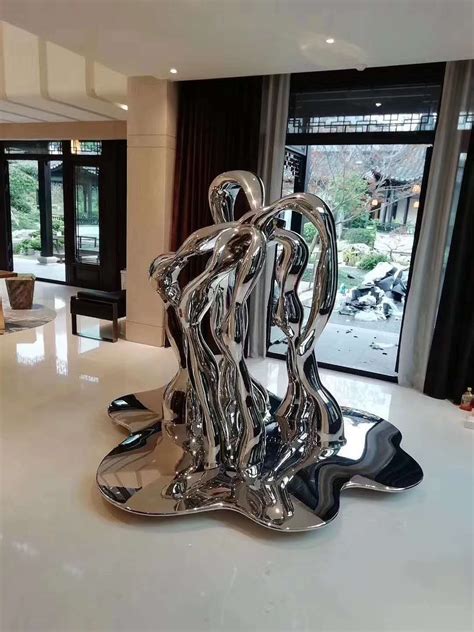 不锈钢浪花雕塑 – 北京博仟雕塑公司
