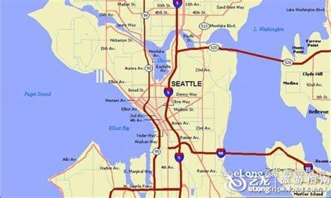 西雅图地图 - 图片 - 艺龙旅游指南