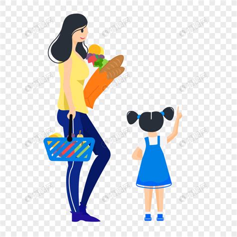 轻的母亲带着孩子购物中心超市商店买食物杂货店高清图片下载-正版图片300564805-摄图网