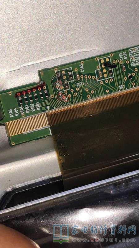 创维42E600F液晶电视进水后灰屏有横线的维修过程 - 家电维修资料网