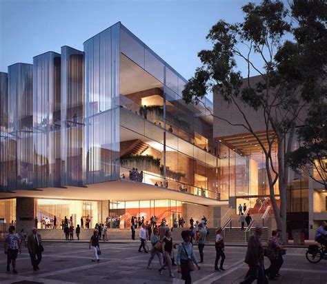澳大利亚昆士兰现代美术馆建筑设计-一个轻量级的，开放的水榭展览空间，分两大层面，有两个电影院，教育设施，餐厅和商店咖啡馆