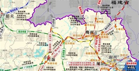 梅州高铁规划,梅州高铁,广东梅州高铁规划图_大山谷图库