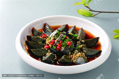 姜汁松花蛋,中国菜系,食品餐饮,摄影素材,汇图网www.huitu.com