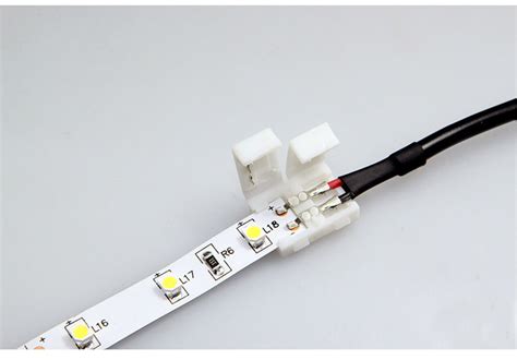 LED灯带单色灯条免焊接头母头DC灯条免焊连接器5050 3528单色2pin ...