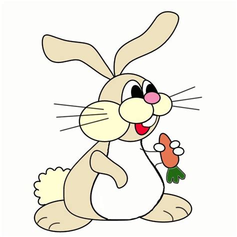 小白兔吃萝卜简笔画 - 制作系手工网