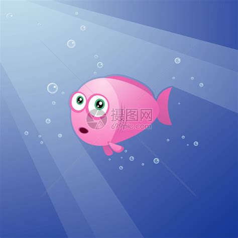 粉红鱼的矢量插图其插画图片下载-正版图片402199001-摄图网