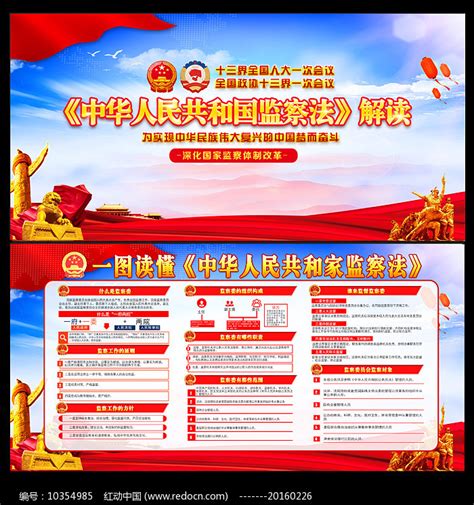 监察法宣传展板图片素材_党建学习图片_展板图片_第6张_红动中国