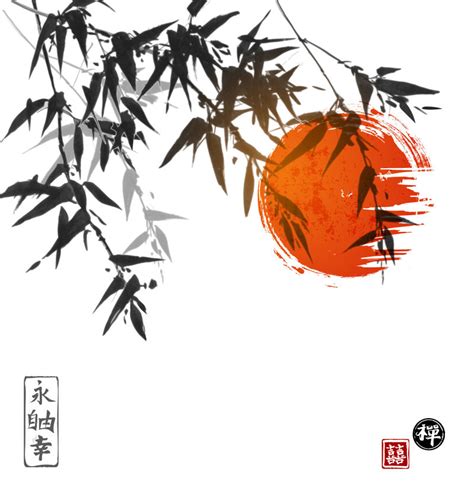 竹子头像水墨画,竹子头像寓意,竹子头像卡通_大山谷图库