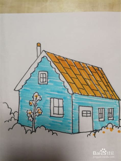 简单好看的画画房子,简单好看的画画_大山谷图库