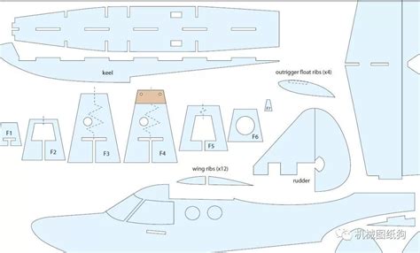 自制小型固定翼飞机,固定翼飞机制作教程,kt板飞机图纸带尺寸_大山谷图库