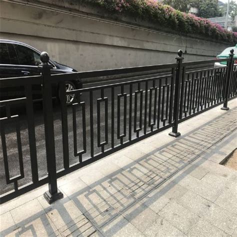 广州人行通道外侧栏杆 创文城市街沿护栏厂家定做