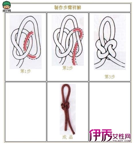 八字结打法图解图片