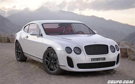 豪华汽车宾利(Bentley Continental Supersports)C4D模型 - CGUFO