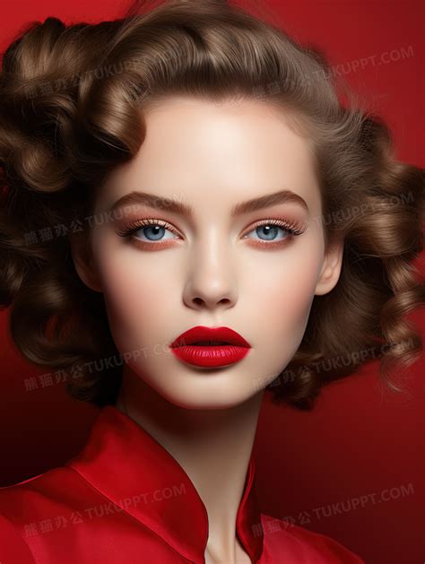 浓妆美女熊黛林图片