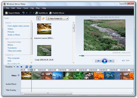 Windows Live Movie Maker: Create Movies from your Photos and Videos