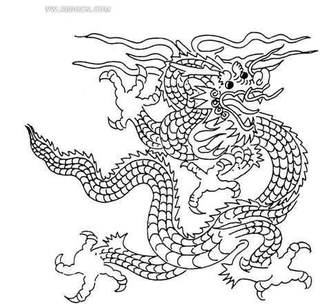 中国古典图案-盘龙构成的精美图案AI素材免费下载_红动中国