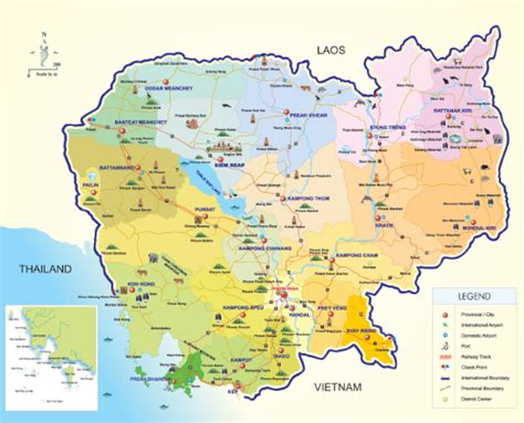矢量地图的柬埔寨彩色国旗 - NicePSD 优质设计素材下载站
