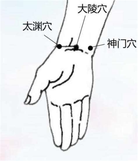 神门穴位图图片
