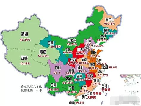 各省区市汉族人口占比，江西排名第一_中国人口_聚汇数据