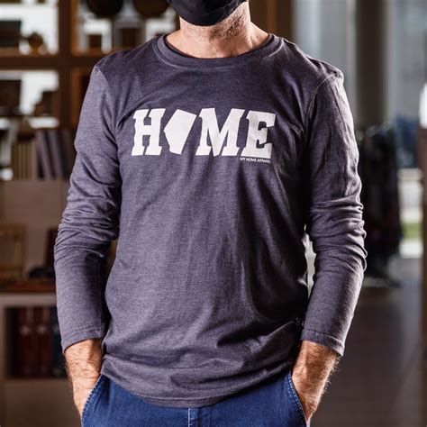 "Home" Alberta Slate Long Sleeved Shirt Size: XXL by My Home Apparel ...