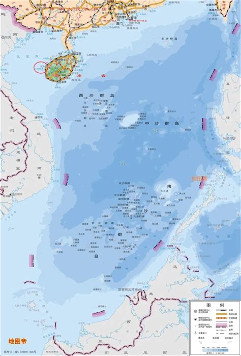 南海地图全图-广东-回归旅游网