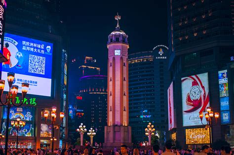 重庆人民解放纪念碑,都市风光,建筑摄影,摄影素材,汇图网www.huitu.com